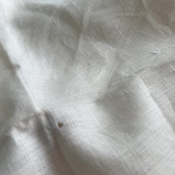 Vintage Linen Dinner Napkins Tatted Crocheted Edge Embroidered Set of 5 - Picture 2 of 11